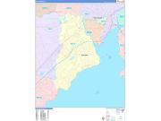 West Haven Wall Map Color Cast Style 2022
